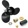 DEzxf9Rd 13 1/4 x17 | 48-77344A45 Elica fuoribordo in Alluminio di aggiornamento (Kit mozzo Inclusi) Adatta a Motori da 60 75 90 100 115 CV, 15 scanalature