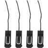 NUOBESTY Clip per Pinna Paddle Board Sostitutive 4 Pezzi Nere in Nylon