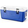 RNXRZANK Frigo Termico Portatile per Pesca e Campeggio, Mantiene Freddo/Caldo, 80 litri PU completo - Modello con coperchio piatto senza ruote