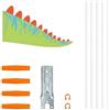 SHYSBV Bandiera da bicicletta per bambini, con design a coda di dinosauro, asta flessibile per bicicletta, scooter e rimorchio, accessori di montaggio inclusi