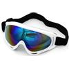 KUDES Occhiali da sci, protezione UV, occhiali da snowboard per uomini e donne, ciclismo, moto da cross e neve, accessori sportivi per bambini, ragazzi e adulti (bianco ranbow)