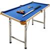Yunmeryker Tavolo da Biliardo Pieghevole per Bambini, Mini Biliardo da Casa con Accessori Completi, Design Salvaspazio, Blu