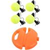 DEEPCRAFF Allenatore di Palline da Tennis Portatile in Plastico con Rotazione Efficiente, Forma Rotonda, Set da 1 per Principianti da Usare a Cortile