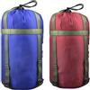 DEARMAMY Sacca Compressione per Sacco a Pelo da Trekking e Hiking, Ultralight in Nylon con Rivestimento in Silicone, Dotata di Cinghie di Compressione per Campeggio