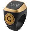 FACAIIO Anello intelligente elettronico per preghiera - Tasbih digitale con vibrazione per schermo oled pratica spirituale dispositivo 22 mm (20 mm colore curry)