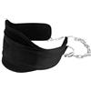 NIYANGLE Cintura di Resistenza per Sollevamento Pesi Uomo e Donna in Nylon Nero Design Sagomato per Rafforzamento Muscolare Durante Allenamenti Fitness