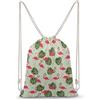 FWJZDSP Zaino con coulisse e motivo foglie di palma fenicottero, borsa a tracolla da viaggio, sportiva o da palestra, unisex.