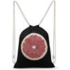 FWJZDSP Zaino con coulisse a forma di fetta di pompelmo, borsa a tracolla da viaggio, sportiva, da palestra, unisex