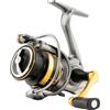 Marchfunny Mulinello 5.2:1 rapporto di trasmissione corpo in carbonio 10 kg Drag Smooth mulinello da pesca per carpa, luccio, pesca grossolana, dimensione 4000 (LP1000)