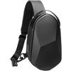 XINYASEE Marsupio rigido multifunzionale unisex con interfaccia USB integrata, tessuto impermeabile e tracolla regolabile, adatto per ciclismo, viaggi, sport ed escursionismo (blu)