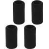 DEEPCRAFF 4 Pezzi Copertura Antigelo per Bombola Gas Co2 in Spugna Nera 5.80x3.10x3.10cm Assorbimento Urti e Facile Installazione per Uso Domestico e Carbonatazione