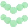 Toddmomy 10 Pezzi Palline da Ping Pong Luminescenti 40mm Riutilizzabili in Pp per Sport all'Aria Aperta e Giochi nel Cortile Design Luminoso per Feste Notturne