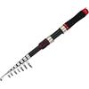 Lastdaytime Canna da pesca telescopica realizzata in carbonio con potenza media e punta solida, si ripiega fino a 36 cm per la pesca d'acqua dolce adatta ai viaggi (bobina fissa 2,1 m)