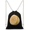 FWJZDSP Delizioso zainetto con coulisse giallo limone, borsa a tracolla, borsa sportiva da viaggio, borsa da palestra unisex