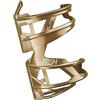 Elite Prism Right Portaborraccia in Carbonio Gold Metal Grafica Bianca - Leggero per Bici da Corsa e MTB