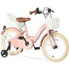 Deryan Bicicletta per bambini Zoey da 16 pollici | Bicicletta con cavalletto | Bicicletta con sella e manubrio regolabili | Bicicletta per bambini e bambine dai 4 ai 8 anni | Rosa