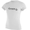 O'Neill Wetsuits - Maglietta da Donna a Maniche Corte, da Uomo, Donna, 3547-025-S, Bianco, S