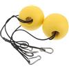 NUOBESTY Boa Galleggiante 2 Pezzi in PVC Giallo con Cima Resistente per attività in Piscina e Barca