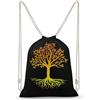 FWJZDSP Zaino con coulisse Life Tree, borsa a tracolla da viaggio, sportiva, da palestra, unisex