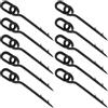 Housoutil 10 Pezzi Picchetti per Esca da Carpfishing in Plastica Nera, Accessori Versatili per Fissaggio Sicuro Esche in Vari Scenari di Pesca