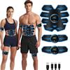 WARDBES Elettrostimolatore Muscolare, Cintura Elettrostimolatore per Addominali, ABS Trainer/Toner per Addome/Braccio/Vita/Gambe