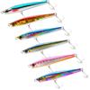 Generic Minnow Affondante 110 mm 50 g, Esca Metallica da Lungo Lancio con Ancorette