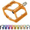 JETCAT Pedali MTB Flat - Pedali MTB Flat, Pedali bici, Pedali bici da strada, Pedali BMX, for BMX MTN Road Gravel EBike, Componenti Specialized, Adults, Aluminum Metal Stamp 9/16 Arancione