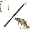 lugreat Canne Da Pesca Telescopiche Asta Leggera Portatile Per Zaino 180 Cm