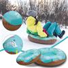 Generic Anello per sport invernali all'aperto, in PVC, con slitta, per pneumatici da sci, attrezzature sportive invernali (verde, taglia unica)
