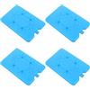 BESPORTBLE Impacchi di Ghiaccio Riutilizzabili per Borsa Termica 200ml 4 Pezzi Design Multifunzionale in Hdpe per Conservazione Alimenti e Picnic All'aperto