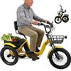 Generic Triciclo Électrique Adulte Pliable 18 Pneus 48V 13Ah 44Km Autonomia 7+5 Vitesses LED Jaune Urbain