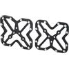 EcoLivzen Adattatore per pedale da bicicletta a piattaforma per SPD e Keo, convertitore antiscivolo in lega di alluminio CNC per MTB e ciclismo su strada, nero (grande)