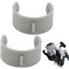 Generisch Porta mulinello - 94 mm Water Drop Wheel Line Keeper | per mulinello da pesca | 2 protezioni altamente elastiche | Organizer compatto per attrezzature all'aperto, viaggi, avventure, donne