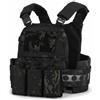 ZAYAIO Gilet Tattico A Sgancio Rapido V5 PC con Pannello Posteriore Molle Camo Portapiatti Leggero Regolabile 80-110 Cm Adatto A 10x12 / SAPI M(BCP)