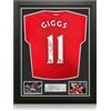 Exclusive Memorabilia Maglia del Manchester United 2011 autografata da Ryan Giggs. Incorniciata
