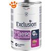 Exclusion Dog Diet Hypoallergenic Adult Maiale e Piselli - Lattina Da 200 Gr