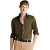 Tommy Hilfiger Uomo Camicia Flex Poplin Solid Regular Fit