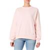 Calvin Klein Donna Felpa Badge Logo Terry con Scollo Rotondo
