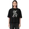 AllSaints Reflex Amelie Maglietta, Nero, S