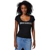 True Religion Camo Square Neck Top T-Shirt Donna