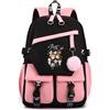 Roffatide Kpop Stray Kids Backpack Studenti Borsa duratura con più tasche Zaino a spalla della scuola superiore media per gli adolescenti Fans Stay Regali Rosa D