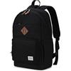 RAVUO Zaino Donna Uomo,Resistente All'acqua Zaino Porta Pc 15.6 Pollici Casual Zainetto Bambina Zainetto Bambino Zaino Scuola Media Superiore Zaino Università Adatto Viaggio Lavoro Nero