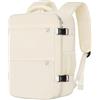 Cmezevi Zaino da Viaggio 24L 40x30x20 cm - Bagaglio a Mano Cabina per Ryanair, EasyJet - Zaino Porta PC 15,6, Leggero - Beige