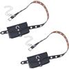 TNKBREEZE Marsupio da donna in pelle PU con rivetti punk, marsupio regolabile per equitazione, viaggi, feste, colore nero, 2 pezzi
