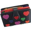 Visconti Love Collection Crush Leather Purse RFID LV4 Nero