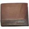 Americanino Portafoglio Uomo in Pelle, 10x12,5x1,5 cm, con Scomparti per Banconote, Monete e Carte