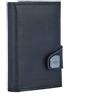 Tru Virtu® Portafoglio portatessere Click & Slide Nappa Black/Black I Porta carte di credito I Con protezione RFID-NFC I Portafoglio in vera pelle italiana I Borsellino I Slim Wallet