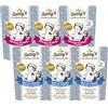 arelf Bundle Betty's - Set misto per cucina rustica, 6 sacchetti da 100 g, cibo umido per gatti, 2 varietà in mix | con taurina e olio di borragine