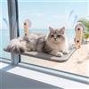 Pet Prime Sdraio da finestra per gatti, con 2 panni di copertura, amaca per gatti con ventosa forte, può contenere fino a 20 kg, per superfici lisce - grande