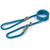 Ancol Viva Corda Riflettente E Vera Pelle Slip Guinzaglio 150X 0.8Cm. Blu